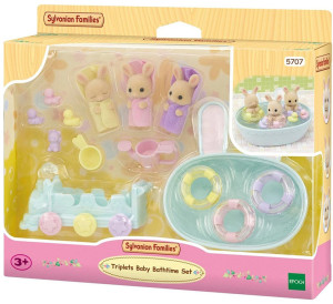 Zestaw do zabawy Sylvanian Families Triplets Baby Bathtime (5054131057070). Zabawki dla niemowląt