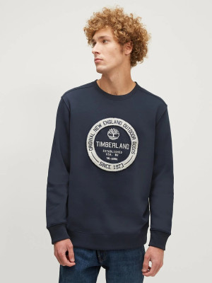 Bluza bez kaptura męska Timberland TB0A6FRM S Niebieska (196249885444). Bluzy bez kaptura męskie
