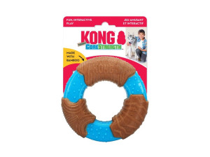 Zabawka Kong Core Strength Bamboo Ring 9.5 cm (35585485003). Zabawki dla zwierząt