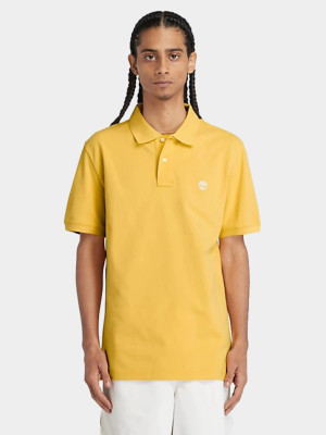 Koszulka polo męska Timberland TB0A26N4 XL Zółta (194902912773). Koszulki polo męskie