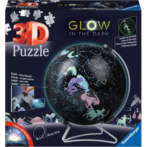 Puzzle 3D Ravensburger Globus Konstelacje 20.3 x 20 x 24 cm 180 elementów (4005556115440). Puzzle i układanki