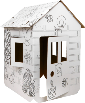 Kolorowanka-domek Monumi 3D z końmi XXL (5904921747523). Rysowanie
