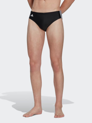 Kąpielówki męskie slipy adidas 3 Stripes Trunk HT2063 4 Czarne (4066745149424). Szorty plażowe i kąpielówki męskie