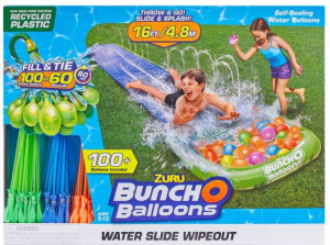Ślizgawka ZURU Bunch O Balloons 1-torowa, 3 zestawy balonów wodnych (4894680012257). Zabawki na plażę, do piaskownicy i wanny