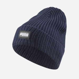Czapka beanie Puma Ribbed Classic Cuff Beanie 02403802 Granatowa (4065449748827). Czapki