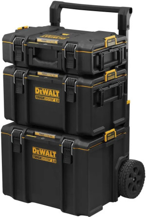 Zestaw skrzyń DeWalt ToughSystem 2.0 3w1 (DWST83402-1). Torby monterskie i skrzynki narzędziowe