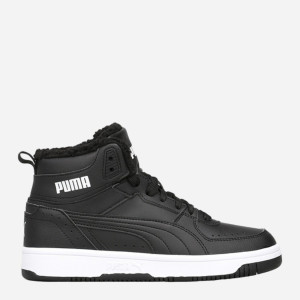 Zimowe trzewiki chłopięce ocieplane Puma Rebound Joy Fur PS 37547901 32 (13UK) Czarne (4063699552850). Botki i trzewiki chłopięce