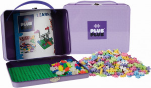Klocki konstrukcyjne Plus-Plus Mini Pastel Suitcase Metal Purple 600 elementów (5710409103435). Klocki