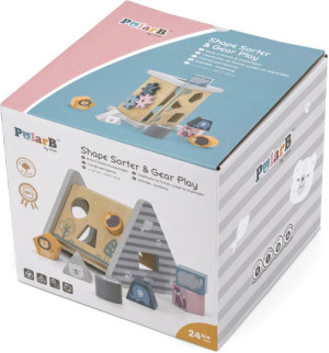 Drewniany sorter Viga Toys PolarB Rozwój 5 w 1 (6971608440076). Zabawki dla niemowląt