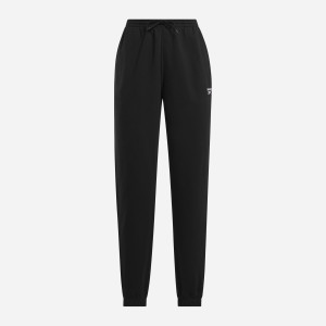 Spodnie dresowe ocieplane damskie Reebok Identity Small Logo Fleece Jogger 100202910 2XS Czarne (1200143632093). Spodnie sportowe damskie