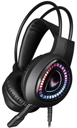Słuchawki przewodowe gamingowe VARR Gaming RGB Headphones USB 3.5 Lite Black (VH8010L). Słuchawki