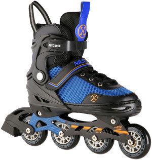 Rolki Nils Extreme 2 w 1 z wymienną płozą hokejową Czarno-Pomarańczowe S 29-33 (5907695524079). Rolki i łyżworolki