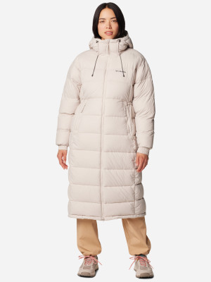 Kurtka zimowa damska sportowa Columbia Pike Lake Long Jacket 2051351279 M Beżowa (195981656602). Kurtki zimowe damskie