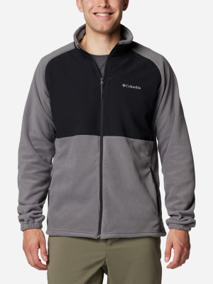 Bluza męska rozpinana streetwear Columbia Sage Peak Full Zip Fleece 2095781023 S Szara (195981013580). Bluzy męskie streetwear