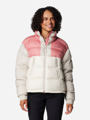 Kurtka zimowa damska sportowa Columbia Pike Lake II Cropped Jacket 2051361192 XL Różowy/Biały (195981030174). Kurtki zimowe damskie
