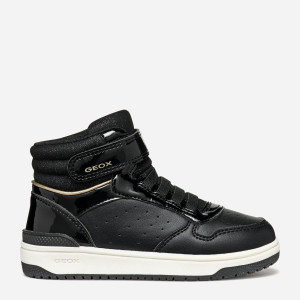 Sneakersy dziecięce dla dziewczynki wysokie Geox J Washiba Girl J36HXA05402C9999 28 Czarne (8056206871854). Tenisówki i trampki dziewczęce
