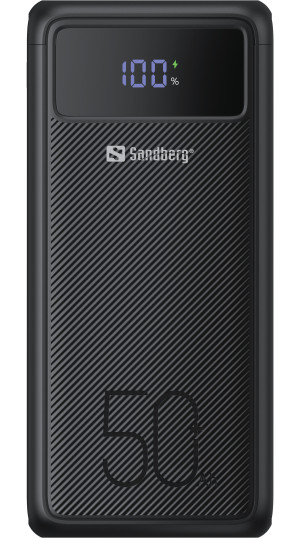 Powerbank Sandberg 420-75 50000 mAh 130W Black (5705730420757). Powerbanki