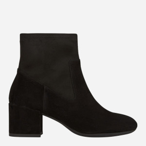 Botki damskie zamszowe Geox D26TWG021JZ-C9999 39.5 Czarne (8050036839084). Botki damskie