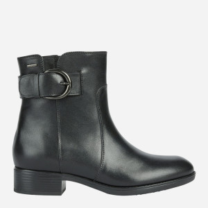 Botki damskie skórzane Geox D26BLB00043-C9999 38 Czarne (8050036834553). Botki damskie