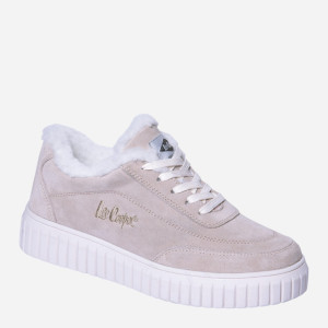 Zimowe sneakersy damskie zamszowe Lee Cooper LCJ-24-01-2972LA 37 (4UK) 24 cm Beżowe (5904292159697). Tenisówki i trampki damskie
