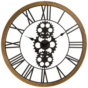 Zegar ścienny Atmosphera z widocznym mechanizmem 70 cm Brązowy (3560238334195). Zegary ścienne