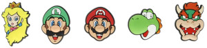 Przypinki do butów Crocs Jibbitz Super Mario 10007701 5 szt Wielokolorowe (0191448540316). Akcesoria do butów