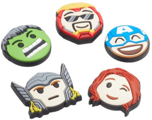 Przypinki do butów Crocs Jibbitz Avengers Emojis 10010006 5 szt Wielokolorowe (0196265177912). Akcesoria do butów