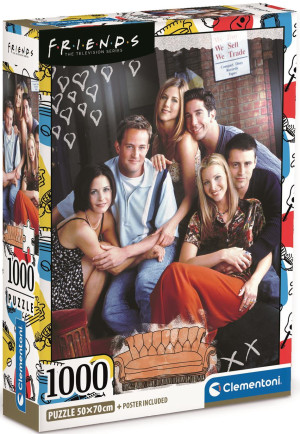 Puzzle Clementoni Compact Friends 1000 elementów (8005125397112). Puzzle i układanki