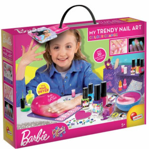 Zestaw do manicure dla dzieci Lisciani Modna lampka Barbie 102747 (8008324102747). Zestawy kreatywne i plastyczne dla dzieci