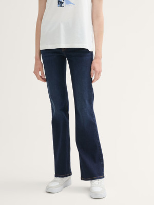 Jeansy dzwony damskie Tom Tailor 1043437 25-32 Ciemnogranatowe (4068127058355). Jeansy damskie