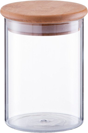 Pojemnik Zeller szklany z bambusową pokrywką 750 ml (4003368199757). Słoiki i pojemniki