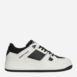 Sneakersy męskie do kostki Tommy Hilfiger EM0EM01508-BDS 42 Czarny/Biały (8720637393413). Buty sportowe męskie