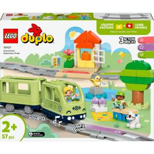 Zestaw klocków LEGO DUPLO Town Przygoda z interaktywnym pociągiem 57 elementow (10427). Klocki