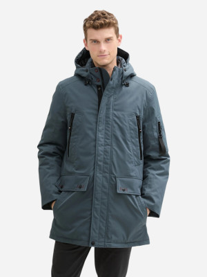 Kurtka parka męska z kapturem Tom Tailor 1042520 S Niebieska (4068127235978). Kurtki zimowe męskie