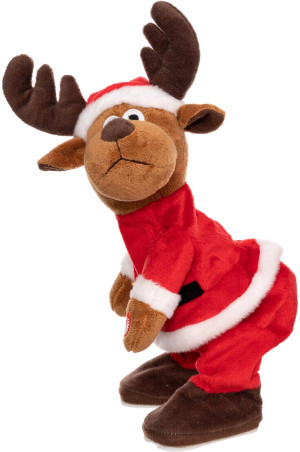 Figurka Fééric Lights and Christmas tańczący renifer świąteczny 28 cm (3560232570513). Świąteczne figurki