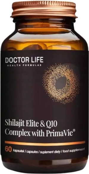 Suplement diety Doctor Life Shilajit Elite and Q10 Complex PrimaVie 60 kapsułek (5905692385402). Naturalne suplementy diety i ekstrakty