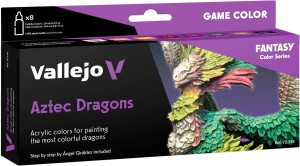 Zestaw farb akrylowych Vallejo Game Color 72.195 Aztec Dragons 8 szt x 18 ml (8429551721950). Akcesoria modelarskie