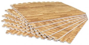 Zestaw mat ochronnych Gorilla Sports 60 x 60 x 1.2 cm 6 + 12 szt Bright Wood (4260438733451). Akcesoria do jogi