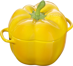 Garnek Staub Mini Cocotte w kształcie papryki Żółty 450 ml (4009839403149). Garnki