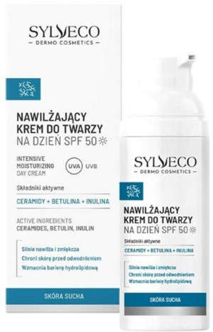 Krem do twarzy nawilżający Sylveco Dermo Spf 50 50 ml (5902249019667). Kremy do twarzy