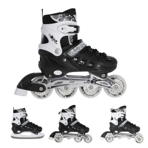 Łyżworolki Nils Extreme 4 w 1 NH10905 31-34 S Czarne (5907695532753). Rolki i łyżworolki