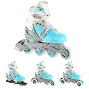 Łyżworolki Nils Extreme 4 w 1 NH18331 31-34 S Niebieski (5907695596403). Rolki i łyżworolki
