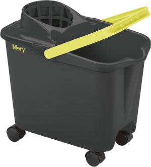 Wiadro Mery prostokątne na kółkach z wyciskaczem 14 l (8411287300264). Wiadra do mopa