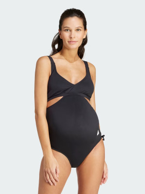 Strój kąpielowy jednoczęściowy ciążowy damski adidas Mat Swimsuit IP6516 L Czarny (4067887759212). Stroje kąpielowe damskie