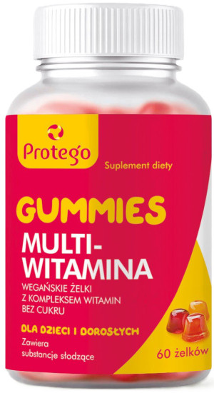 Suplement diety Protego Gummies Multiwitamina zelki 60 sztuk (5905108790332). Witaminy i minerały