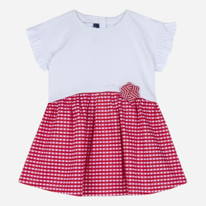 Sukienka dziecięca dla dziewczynki Chicco 09037952000000-076 98 cm Biały/Czerwony (8059609298778). Sukienki dziewczęce
