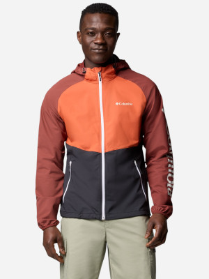 Kurtka wiatrówka męska sportowa Columbia Panther Creek II Jacket 2140381013 S Czarny/Pomarańczowy (195982622354). Kurtki wiatrówki męskie