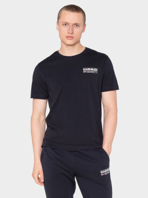 Koszulka męska bawełniana Napapijri S-Kasba NP0A4HQQ0411 2XL Czarna (194905934468). T-shirty męskie