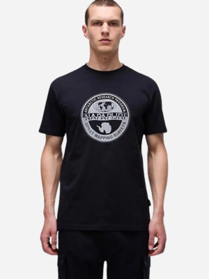 Koszulka męska bawełniana Napapijri S-Bollo SS 2 NP0A4I3C0411 M Czarna (195440952993). T-shirty męskie
