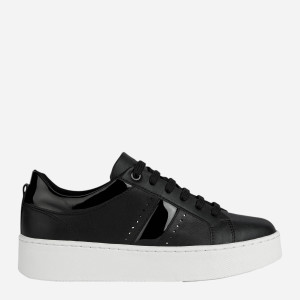 Sneakersy damskie na platformie Geox D35QXA05402-C9999 37 24 cm Czarne (8050036966629). Tenisówki i trampki damskie